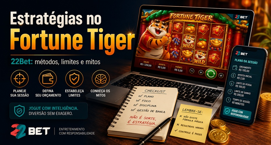 Estratégias para ganhar no Fortune Tiger na 22Bet com métodos, limites e mitos