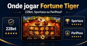 Onde jogar Fortune Tiger comparando 22Bet, Sportaza e PariPesa