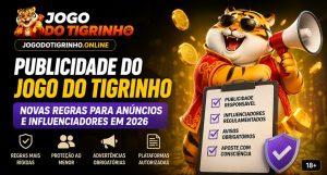 Publicidade do Jogo do Tigrinho com novas regras de 2026 para anúncios e influenciadores